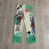 DUAA Gradient Monster Rose Graphic Sweatpants