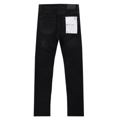 Purple‑Brand Rhinestone Letter Logo Straight Leg Jeans