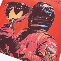 DUAA Racing Champion Trophy Vintage Red Washed T-Shirt