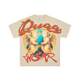 DUAA WEAR Twin Angels Earth Vintage Washed T-Shirt