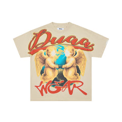 DUAA WEAR Twin Angels Earth Vintage Washed T-Shirt