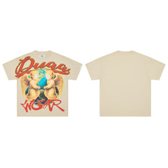DUAA WEAR Twin Angels Earth Vintage Washed T-Shirt