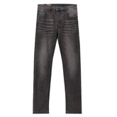 Ksubi Vintage Grey Gradient Washed Square Logo Slim Jeans