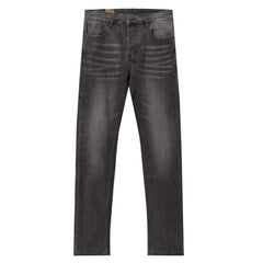 Ksubi Vintage Grey Gradient Washed Square Logo Slim Jeans