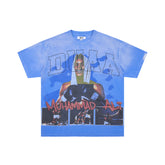 DUAA Muhammad Ali Boxing Legend Vintage Blue Gradient Washed T-Shirt