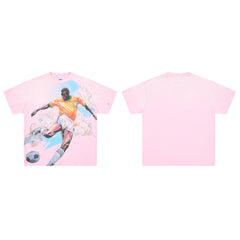 DUAA Brazil Football Legend Vintage Pink Washed T-Shirt
