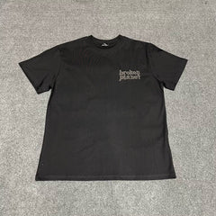 Broken Planet 3D Raised Logo Tee‑Black & White