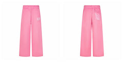 Broken Planet Logo Pink Wide Leg Sweatpants