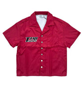 Triple Sevens Nylon Button Up Red