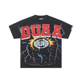 DUAA WORLDWIDE Lightning Vintage Black Washed T-Shirt