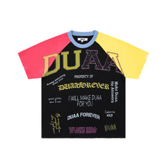 DUAA Forever Color Block Raglan Short Sleeve T-Shirt