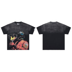 DUAA Racing Champion Trophy Vintage Black Gradient Washed T-Shirt