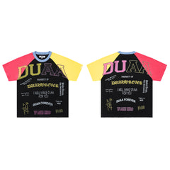 DUAA Forever Color Block Raglan Short Sleeve T-Shirt
