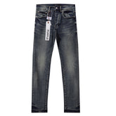 Purple‑Brand Mid‑Tone Vintage Whisker Straight Leg Jeans
