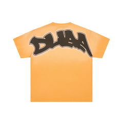 DUAA Roaring Gorilla Rhinestone Gradient Orange T-Shirt
