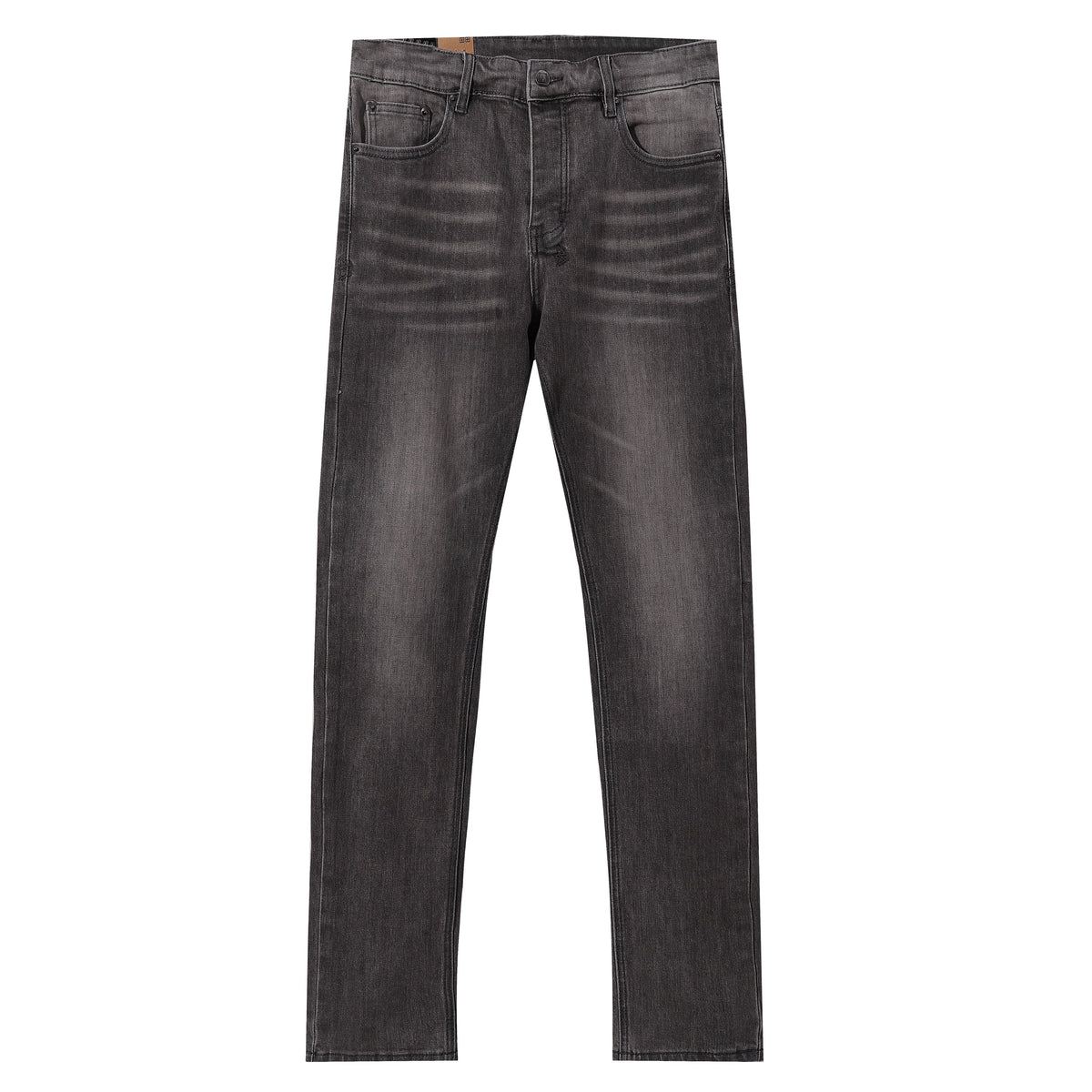 Ksubi Vintage Grey Gradient Washed Square Logo Slim Jeans
