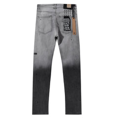 Ksubi Gradient DIP Dye Cross Print Slim Jeans