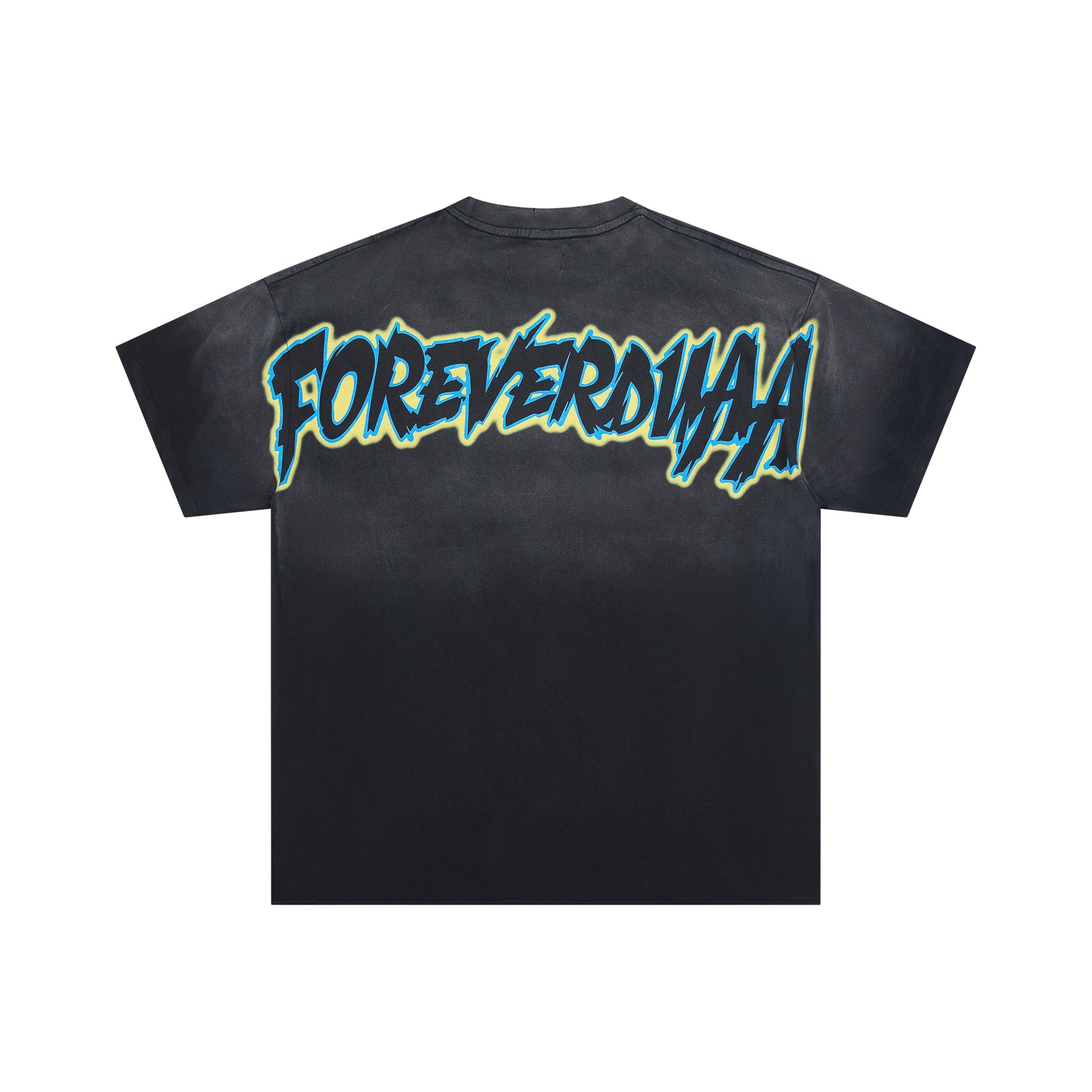 DUAA FOREVERDUH Alien UFO Boys Vintage Washed Graphic T-Shirt