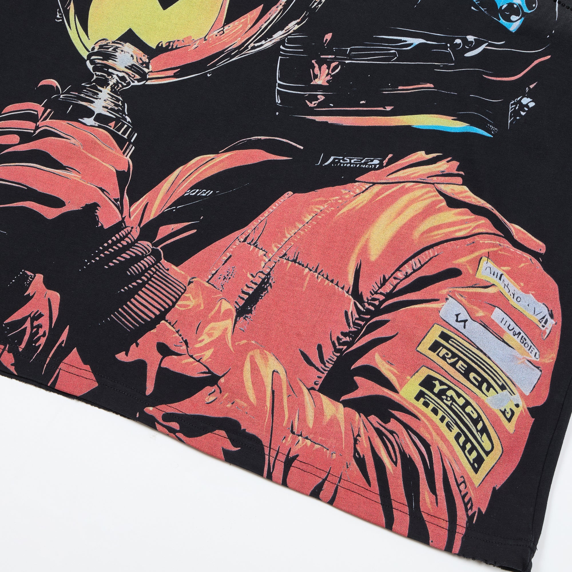 DUAA Racing Champion Trophy Vintage Black Gradient Washed T-Shirt