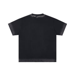 DUAA City Of Angels Retro Angel Vintage Black Washed T-Shirt