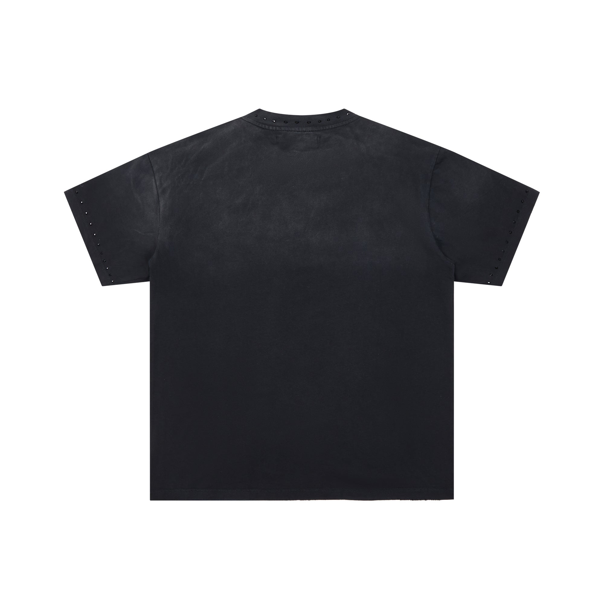 DUAA Retro Rocket Pilot Vintage Black Distressed Washed T-Shirt