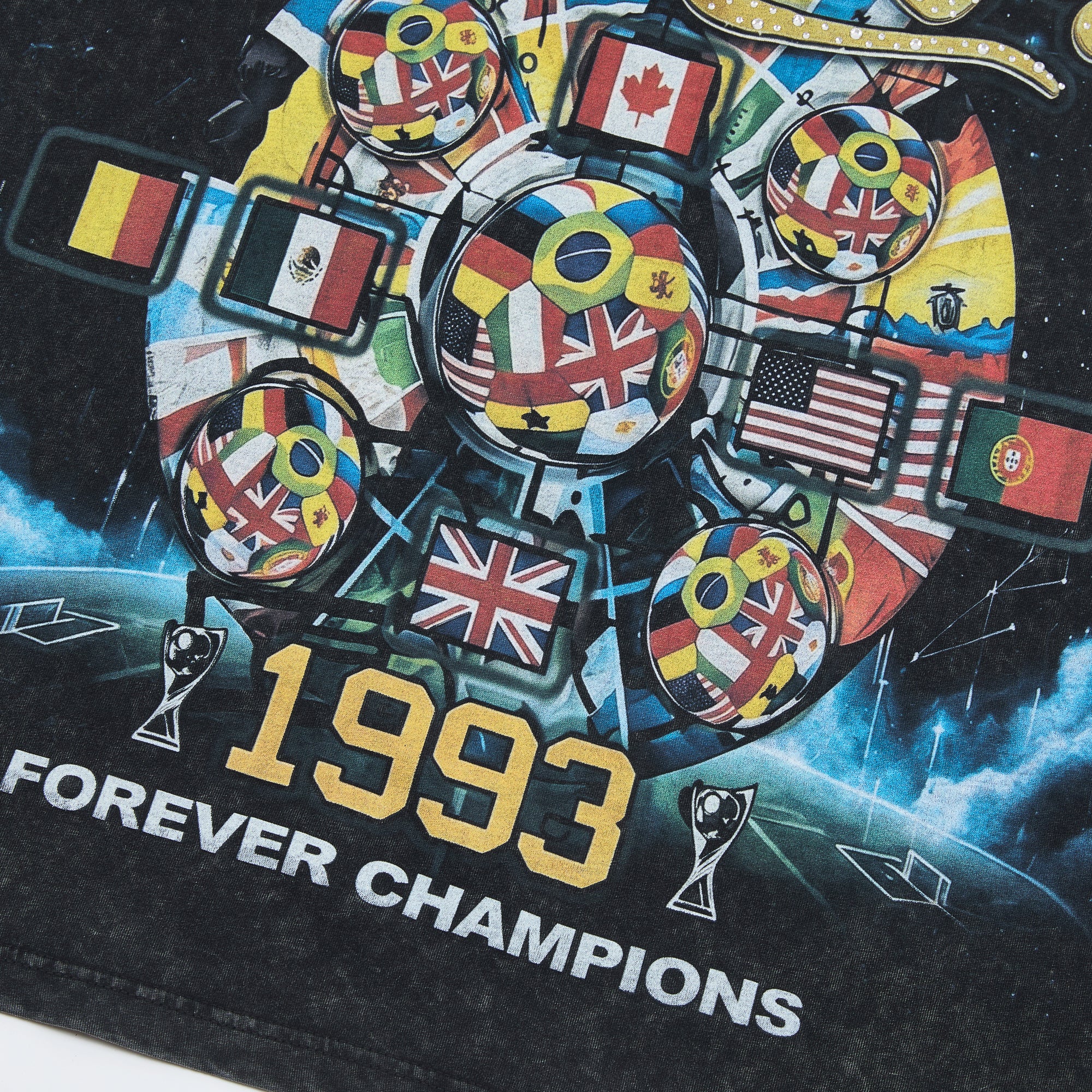 Forever DUAA 1993 World Flag Champion Vintage Washed T-Shirt