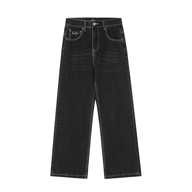 Broken Planet Contrast Stitch Denim Co-ord Set - Black Washed
