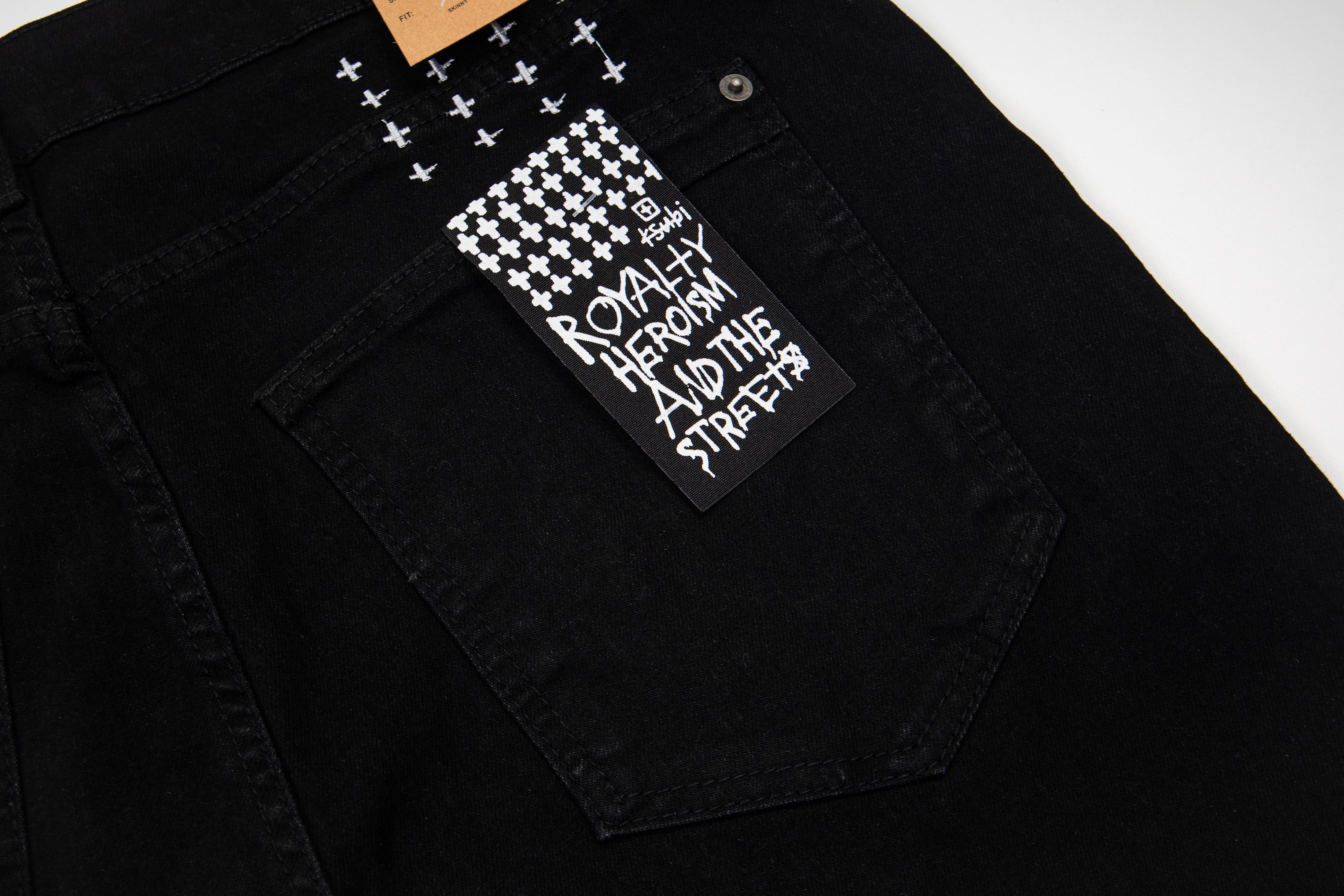 Ksubi Solid Black Slim Fit Jeans