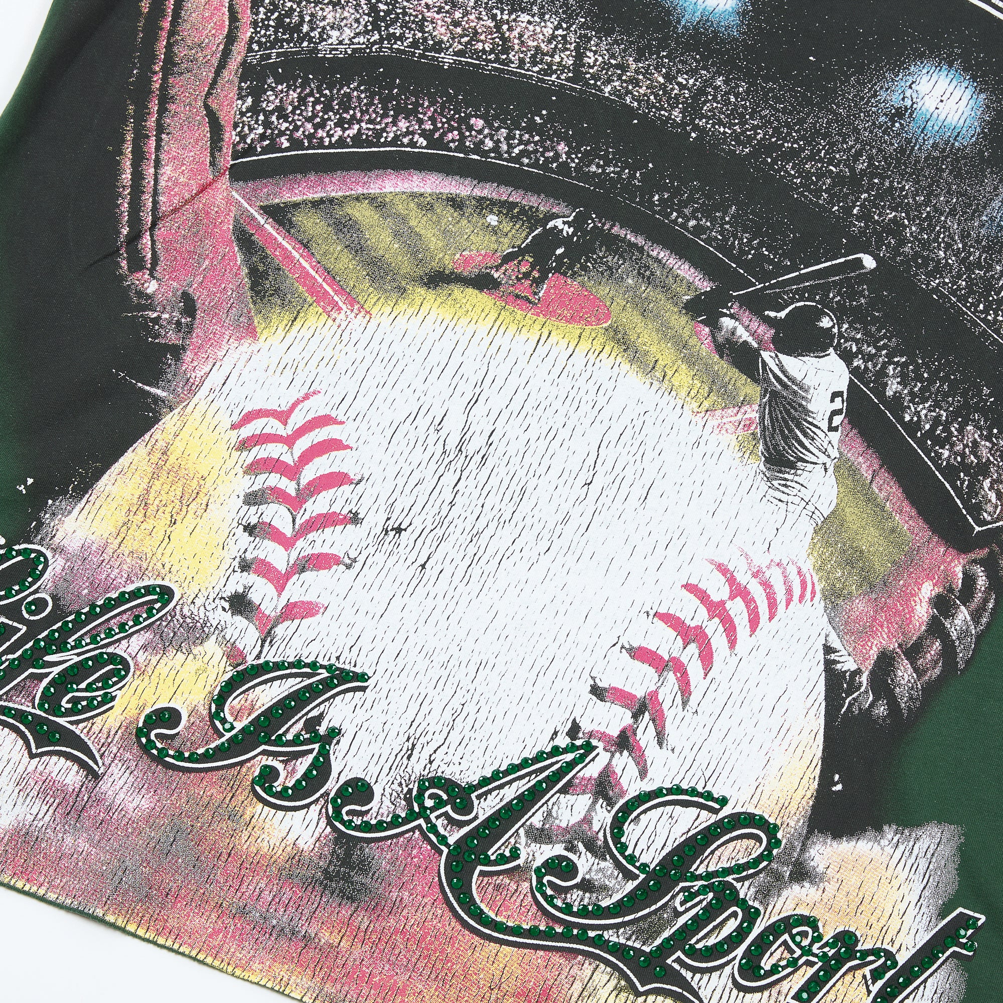 DUAA DUMAAWEAR Baseball Stadium Vintage Distressed Washed T-Shirt