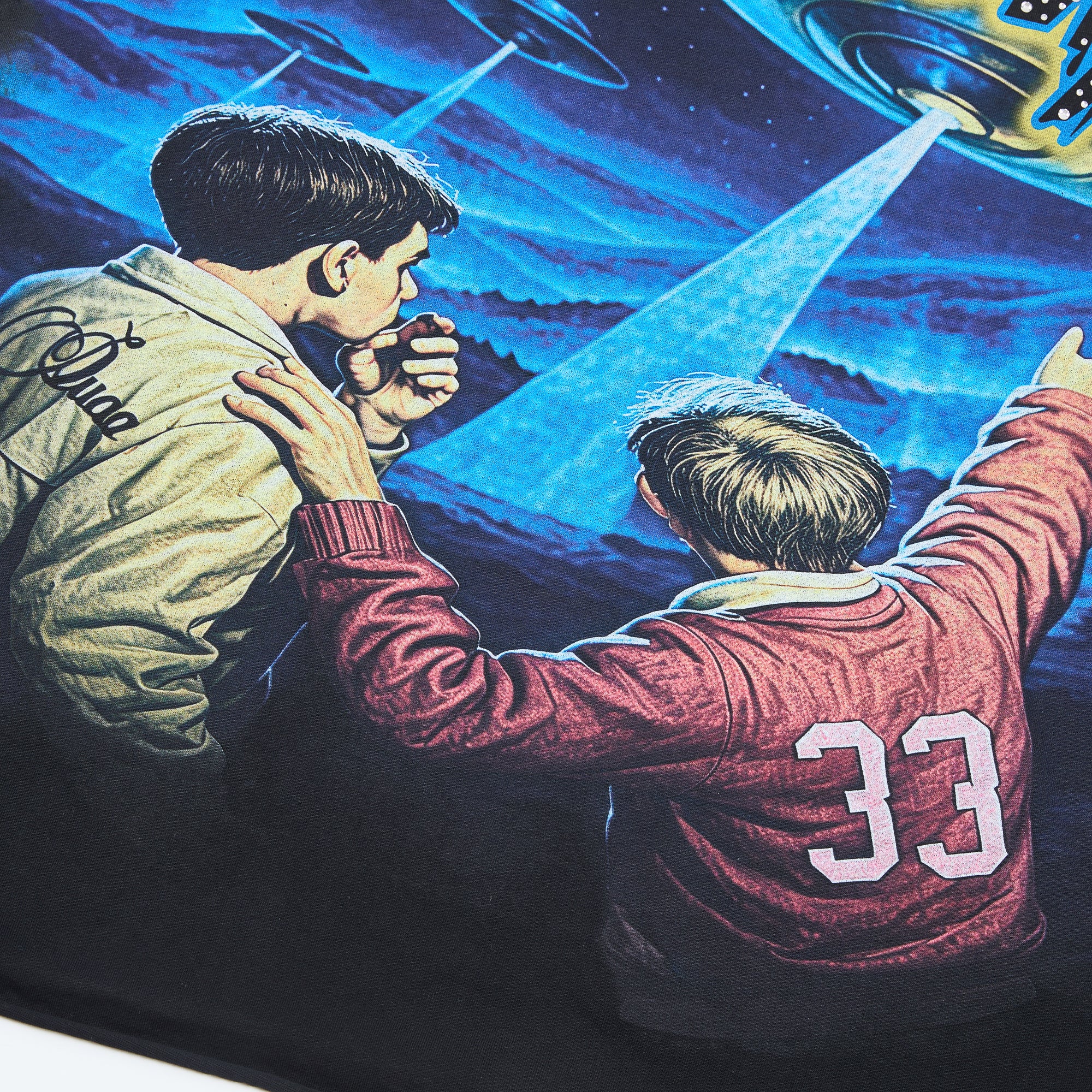 DUAA FOREVERDUH Alien UFO Boys Vintage Washed Graphic T-Shirt