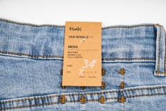 Ksubi Splatter Paint Letter Patch Light Wash Slim Jeans