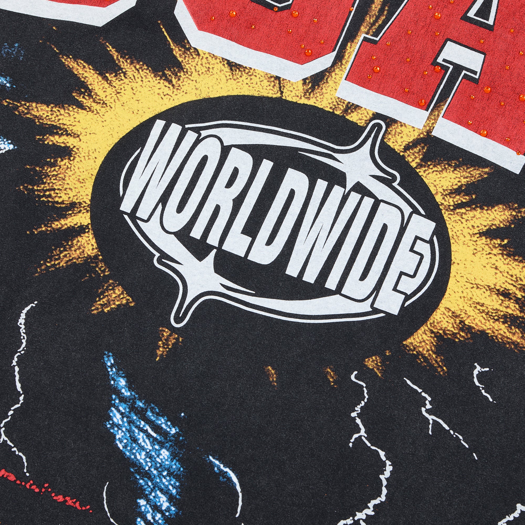 DUAA WORLDWIDE Lightning Vintage Black Washed T-Shirt