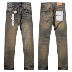 Purple‑Brand Vintage Paint Splatter Straight Leg Jeans