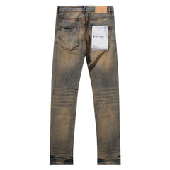Purple‑Brand Vintage Paint Splatter Straight Leg Jeans