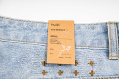 Ksubi Poker Suit Embroidery Light Wash Baggy Jeans